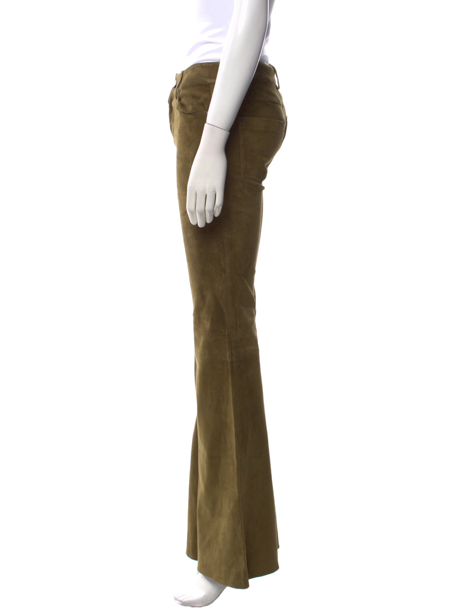 Alice + Olivia Lamb Leather Wide Leg Pants